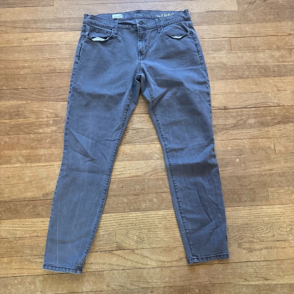 Gap 1969 gray midrise leggings jeans size 31R
 b34